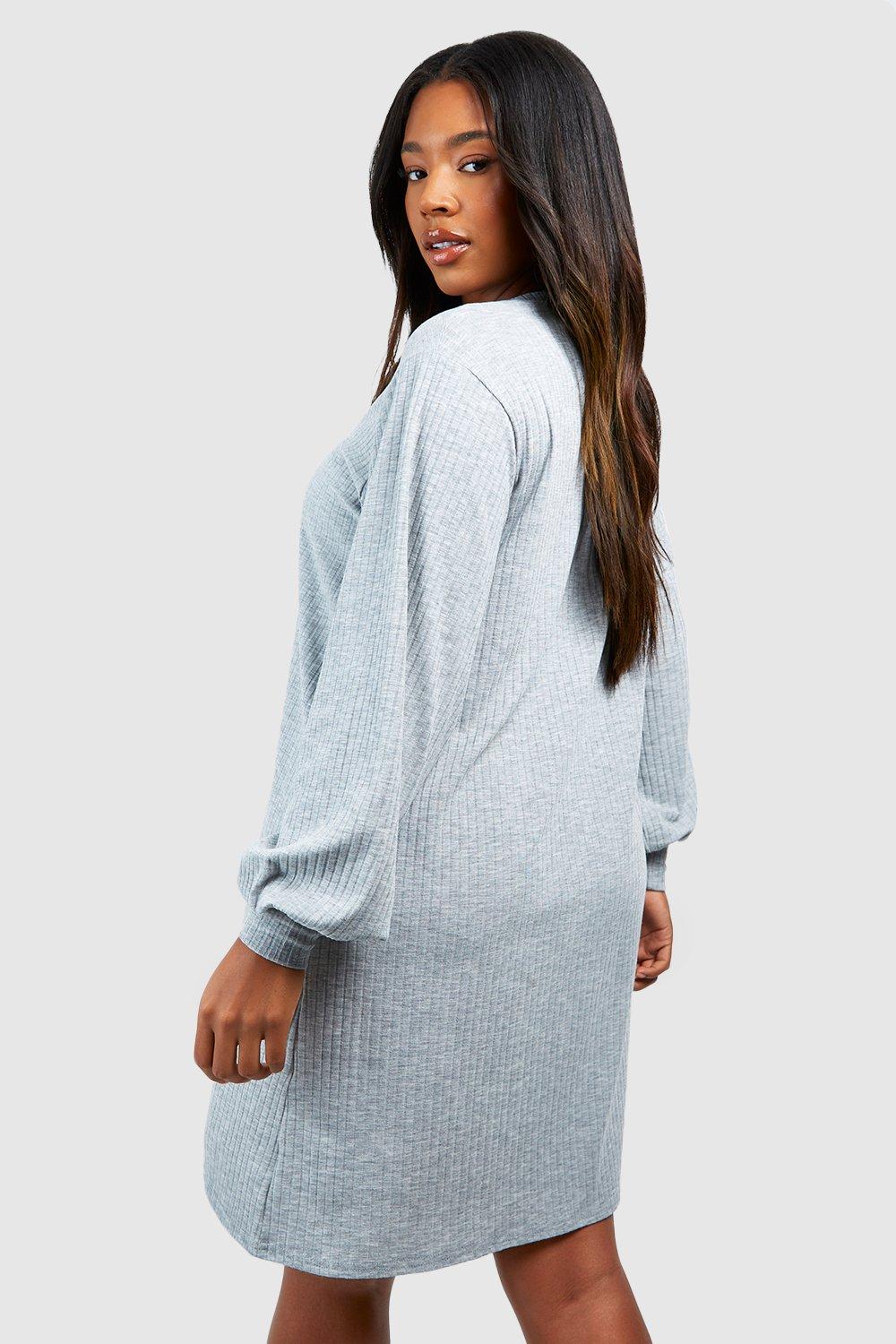 Grey best sale loose dress